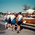 Toledo 1994 - Mens 8 race debrief with Coach Marcovy